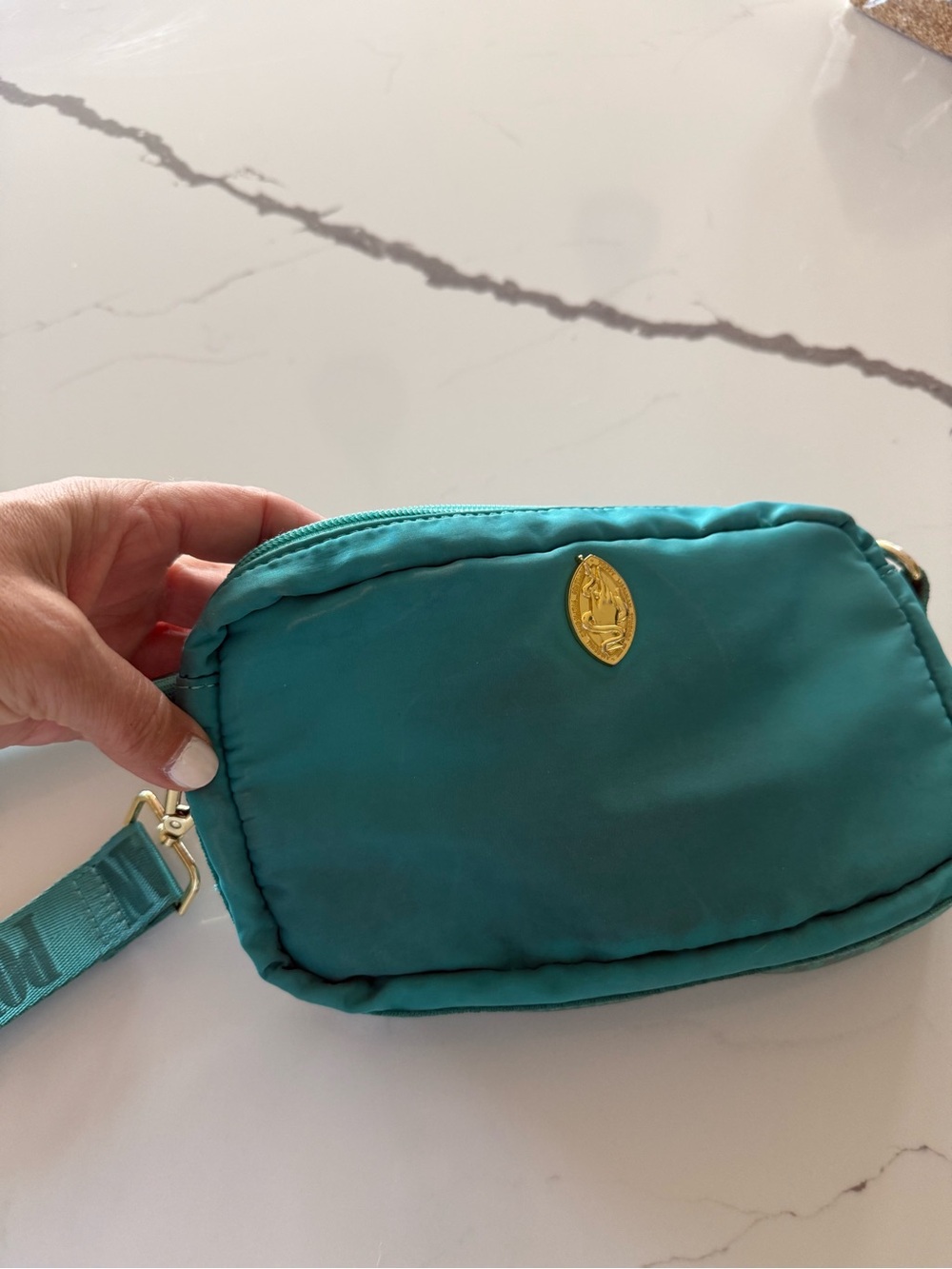Poppy Lissiman Bobby Bag in teal - Picture 9 of 10